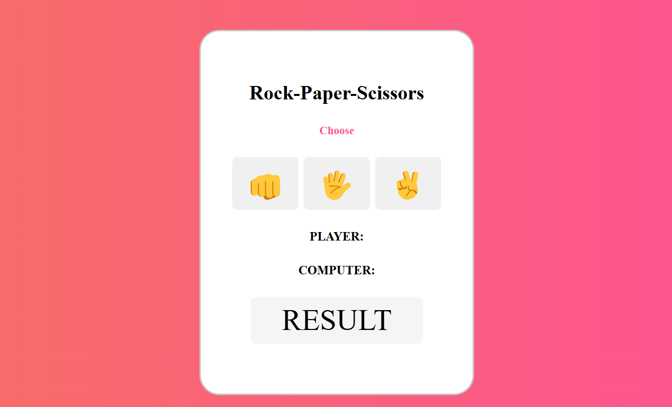 Rock Paper Scissors Screenshot